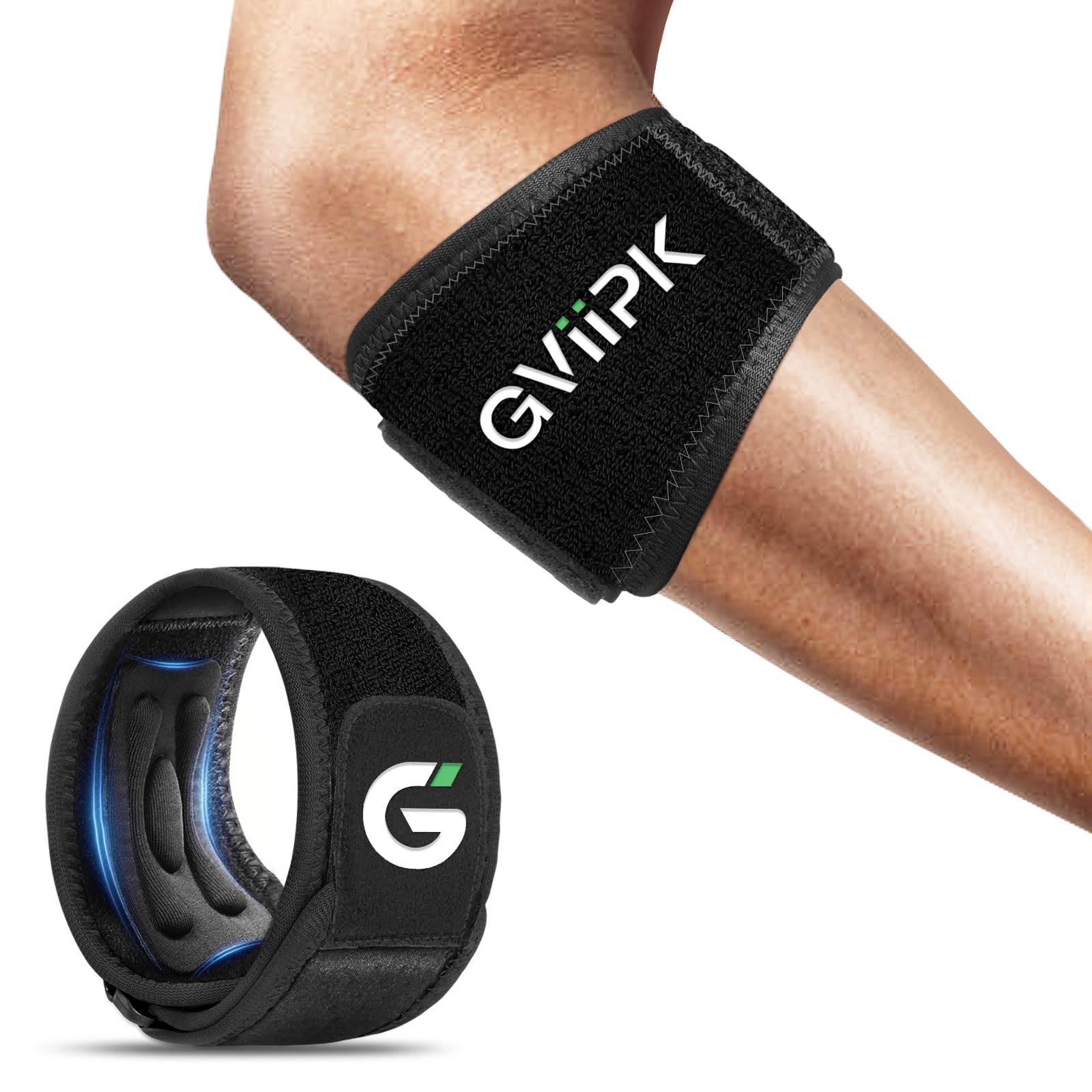 Tennis Elbow Brace for Men , Adjustable Elbow Strap for Tendonitis with Compr…