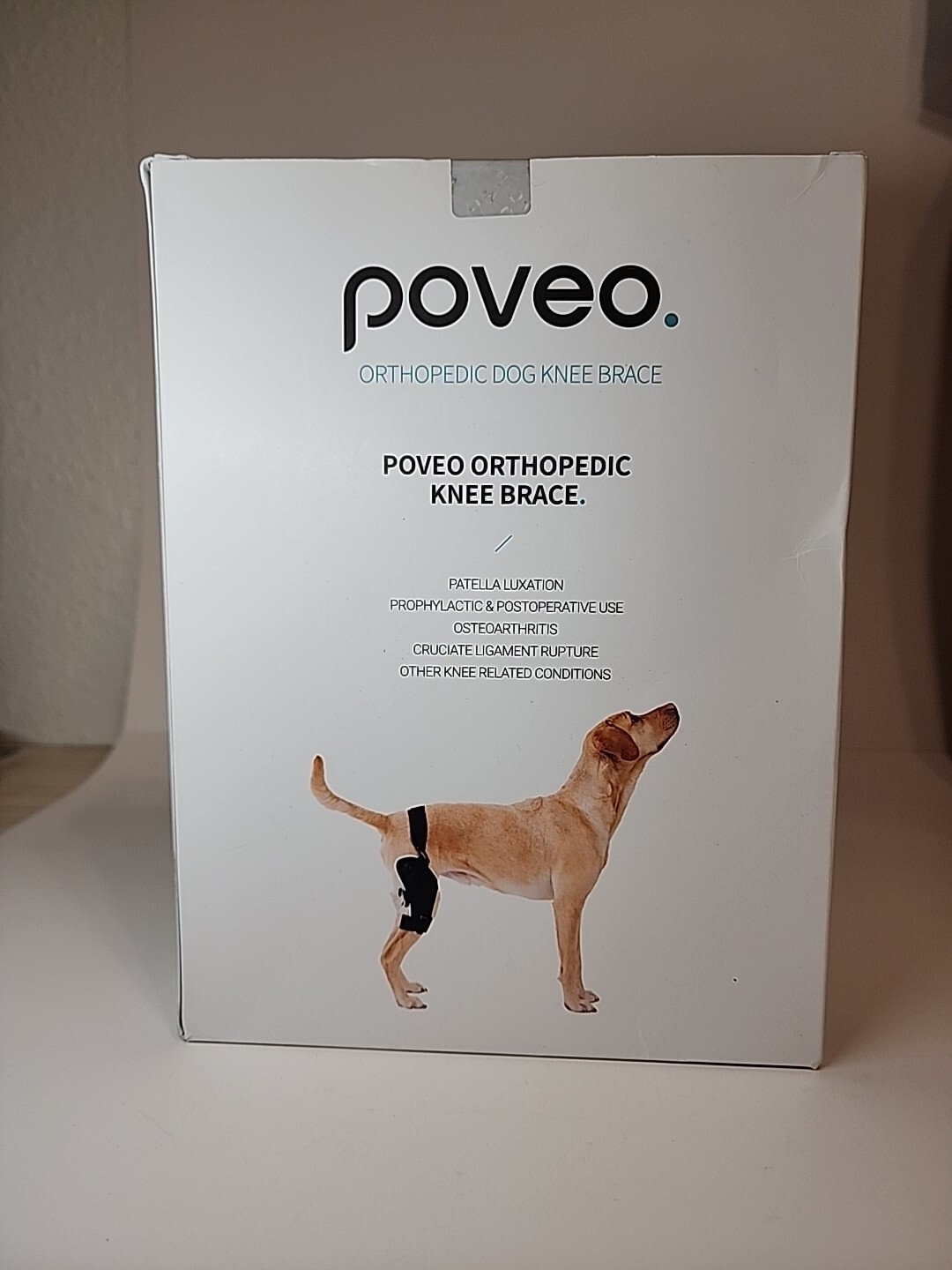 Poveo Orthopedic Dog Knee Brace Left Leg 4XL 75 To 105 Lbs BRAND NEW IN WRAPPER