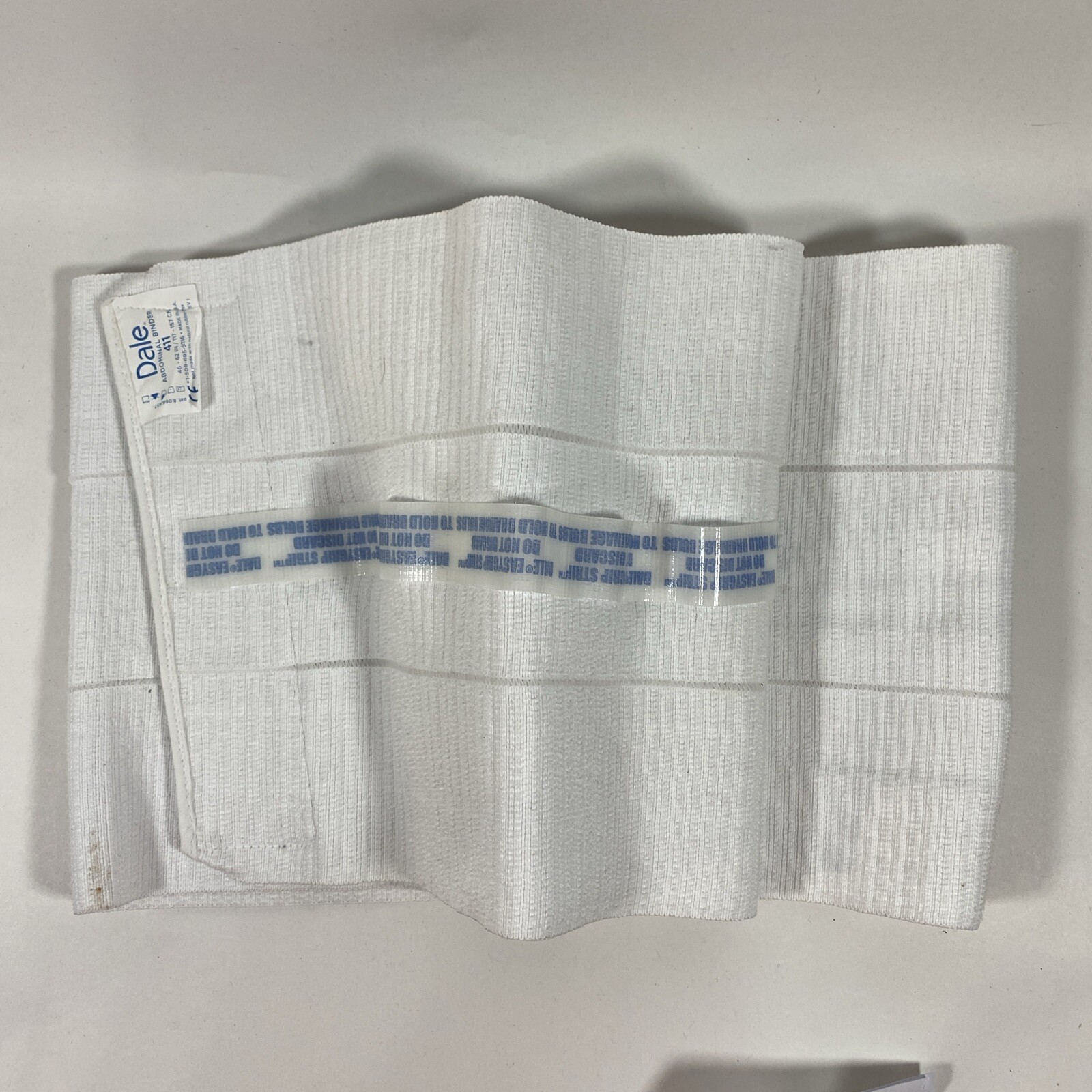 Dale Abdominal Binder 46-62 Inch Waist Circumference 9″ Wide Color White 411