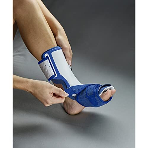 Navy Orthopedic Brace for Plantar Fasciitis Adjustable Low Profile Support