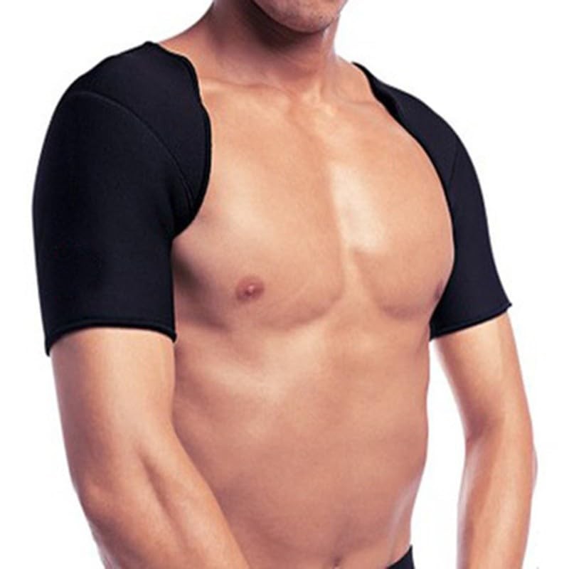 Double Shoulder Wrap SBR Compression Shoulder Sleeve, Size L Fits Shoulder Wi…