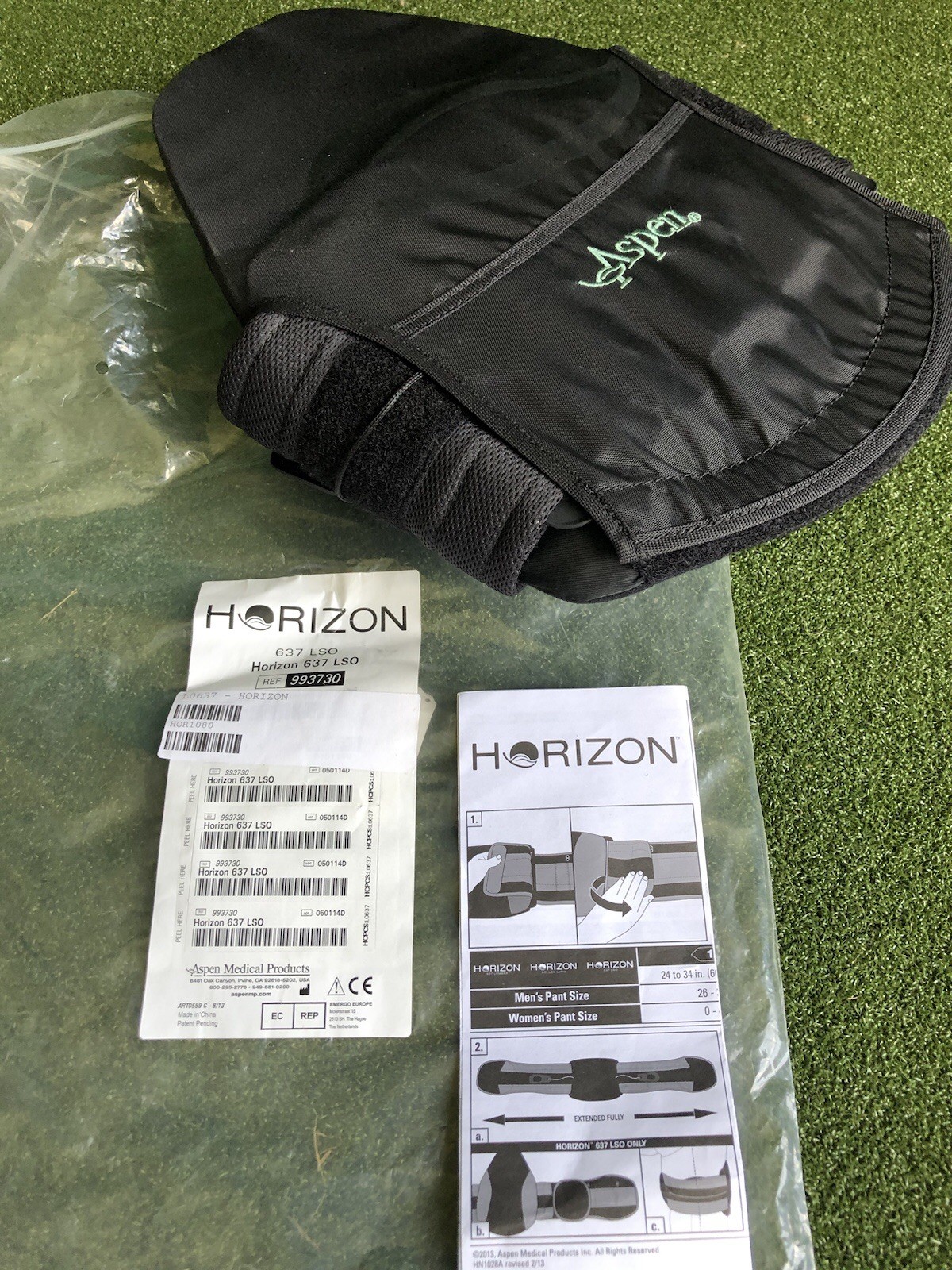 Aspen Horizon 637 LSO Back Brace Brand New
