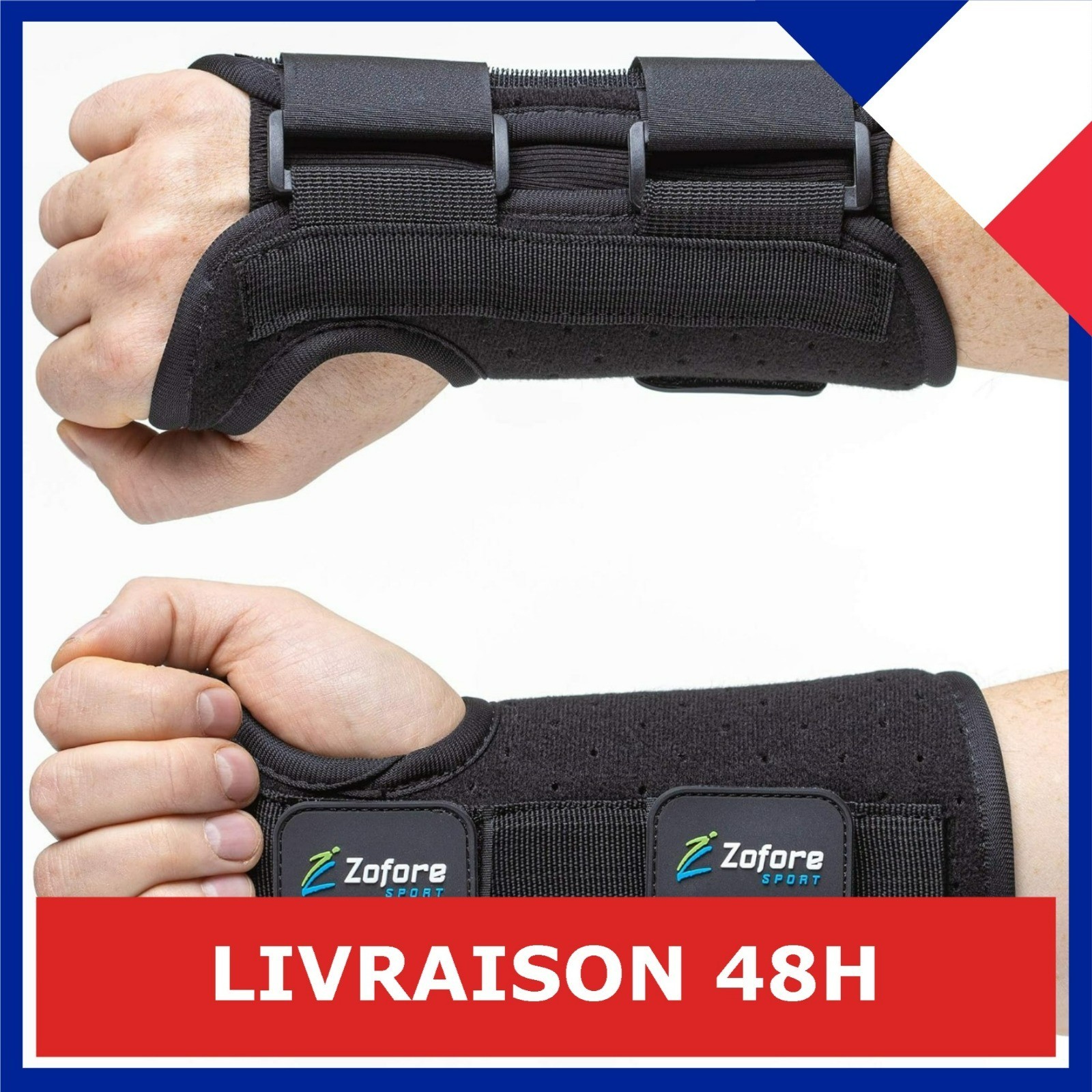 Wrist Brace Carpal Tunnel Splint Left S/M Metal Support ZOFORE SPORT