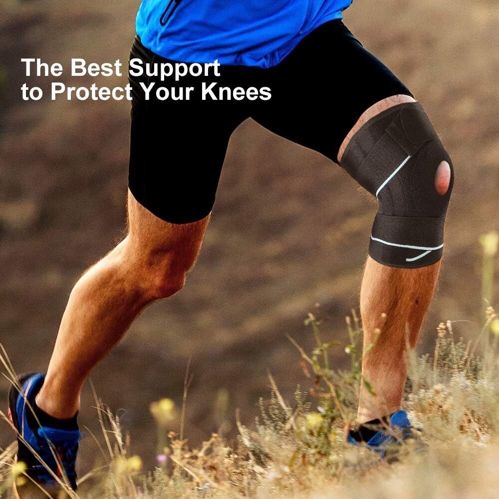 BERTER Knee Brace Support for Relieves Meniscus Tear Knee Pain ACL MCL Men Women