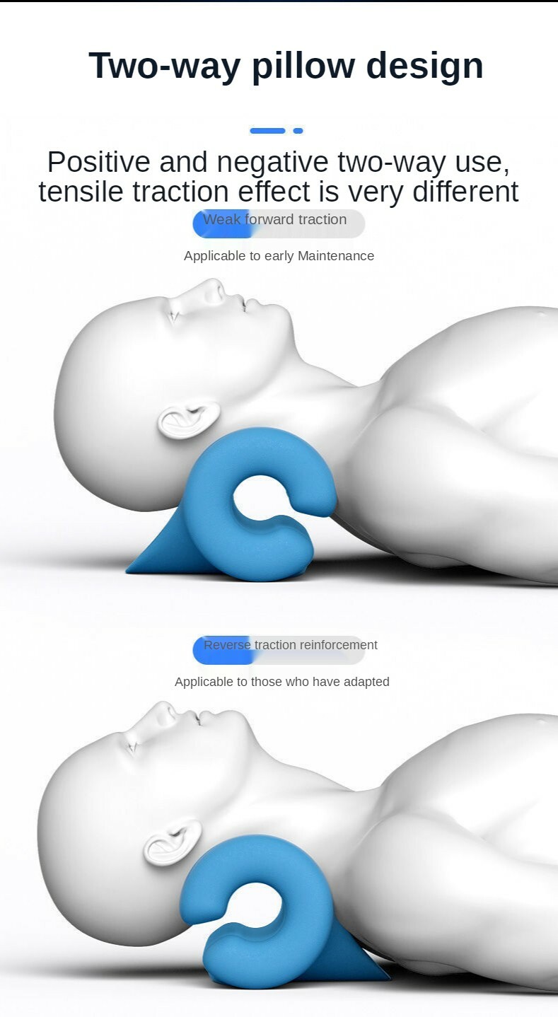 Neck Traction Pillow Original Muscle Relax Neck Stretcher Cervical Pain Relief.