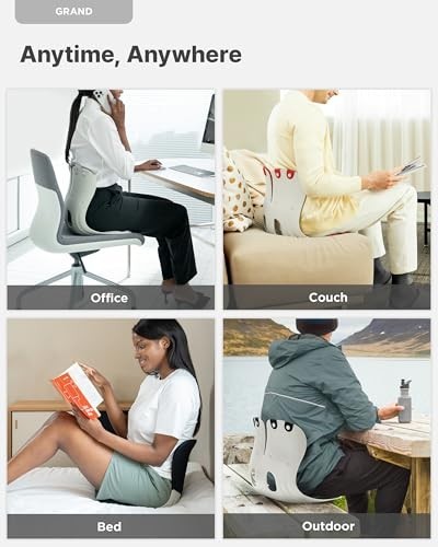 Extra Wide Ergonomic Chair Back Support – Lumbar Support for Posture & Pain Reli