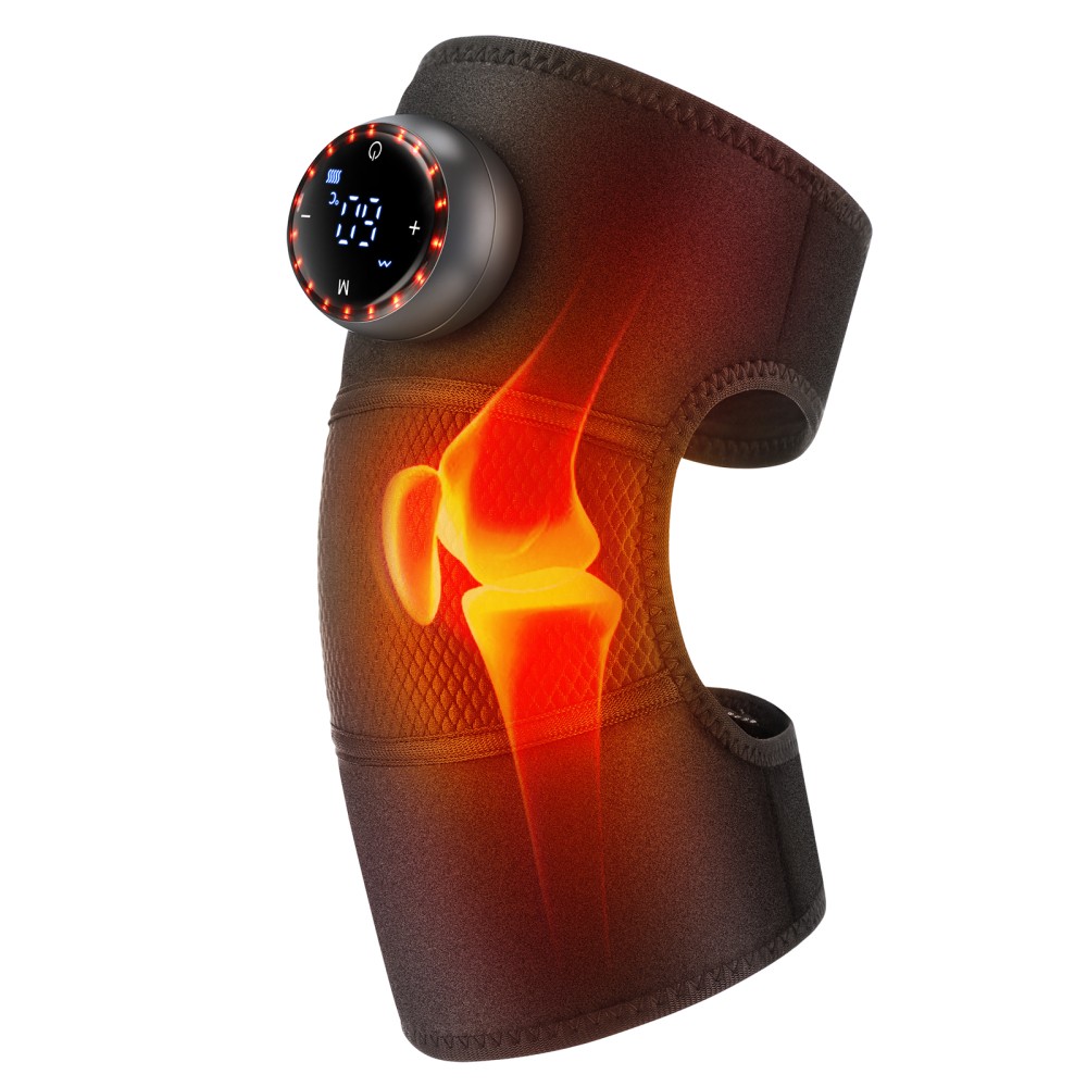 Touch Screen Shoulder Massager 5 Level 40℃-60℃ Heated Brace Pain Relief for Knee