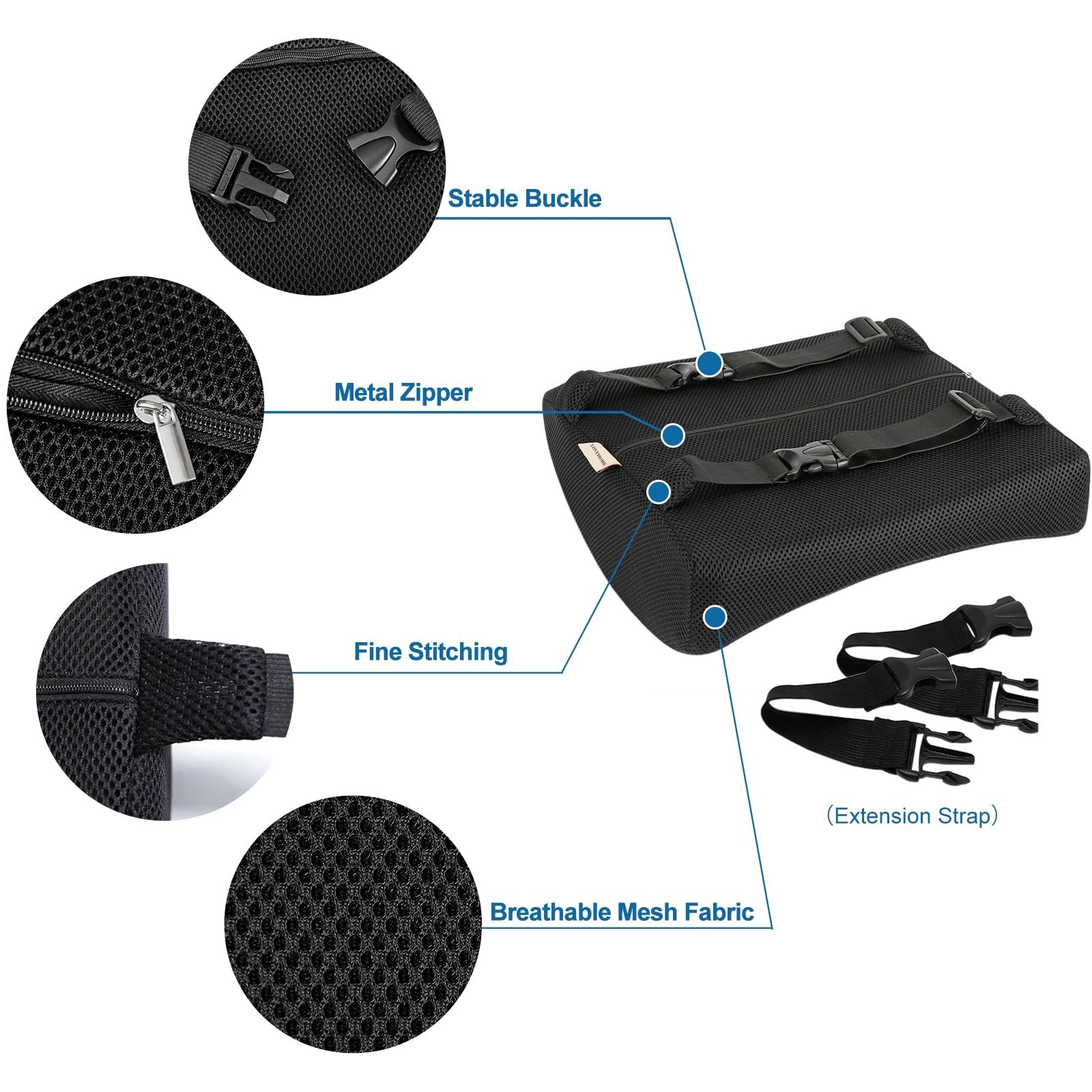 Lumbar Pillow for Chair and Car, Back Support for Office, Memory Fo… Fast Ship