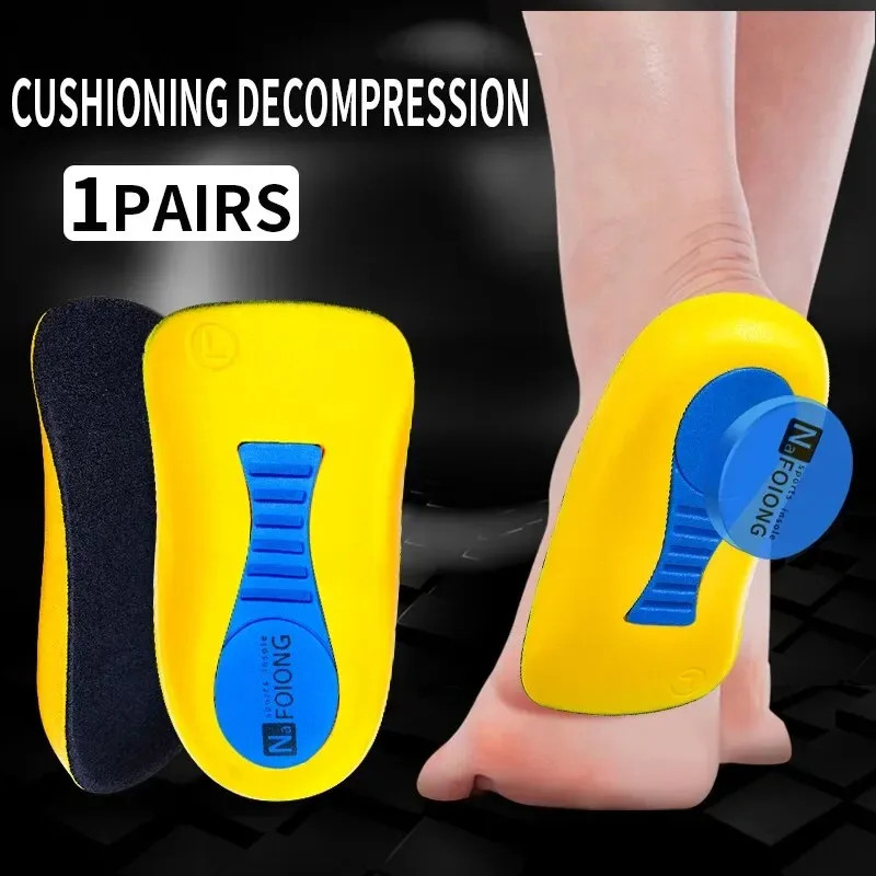 Half Orthopedic Insoles for Men Women Foot Heel Spurs Pain Cushion Foot Massager