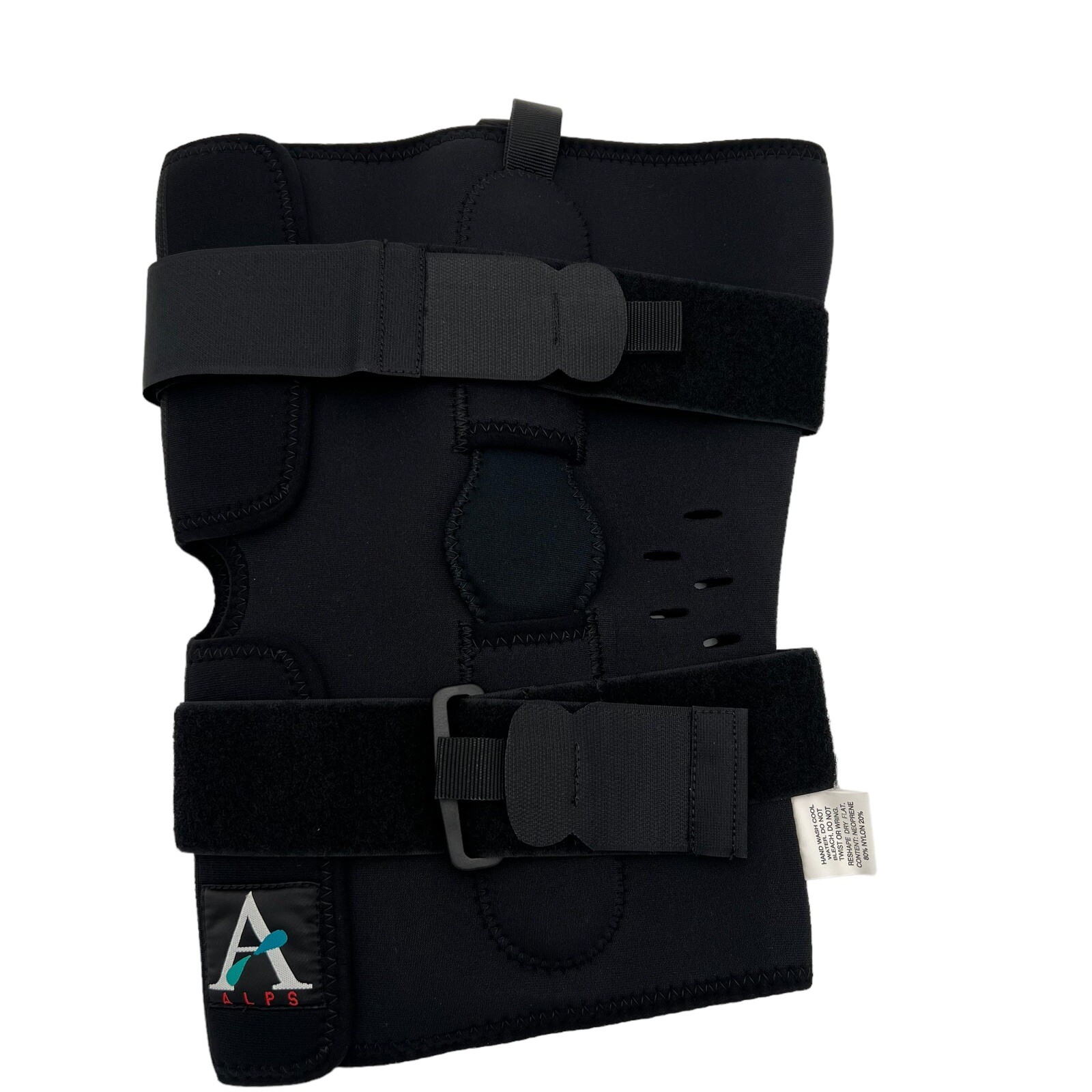 ALPS Cool fit Knee Brace Hinge Wrap Around L Medial Lateral support Neoprene