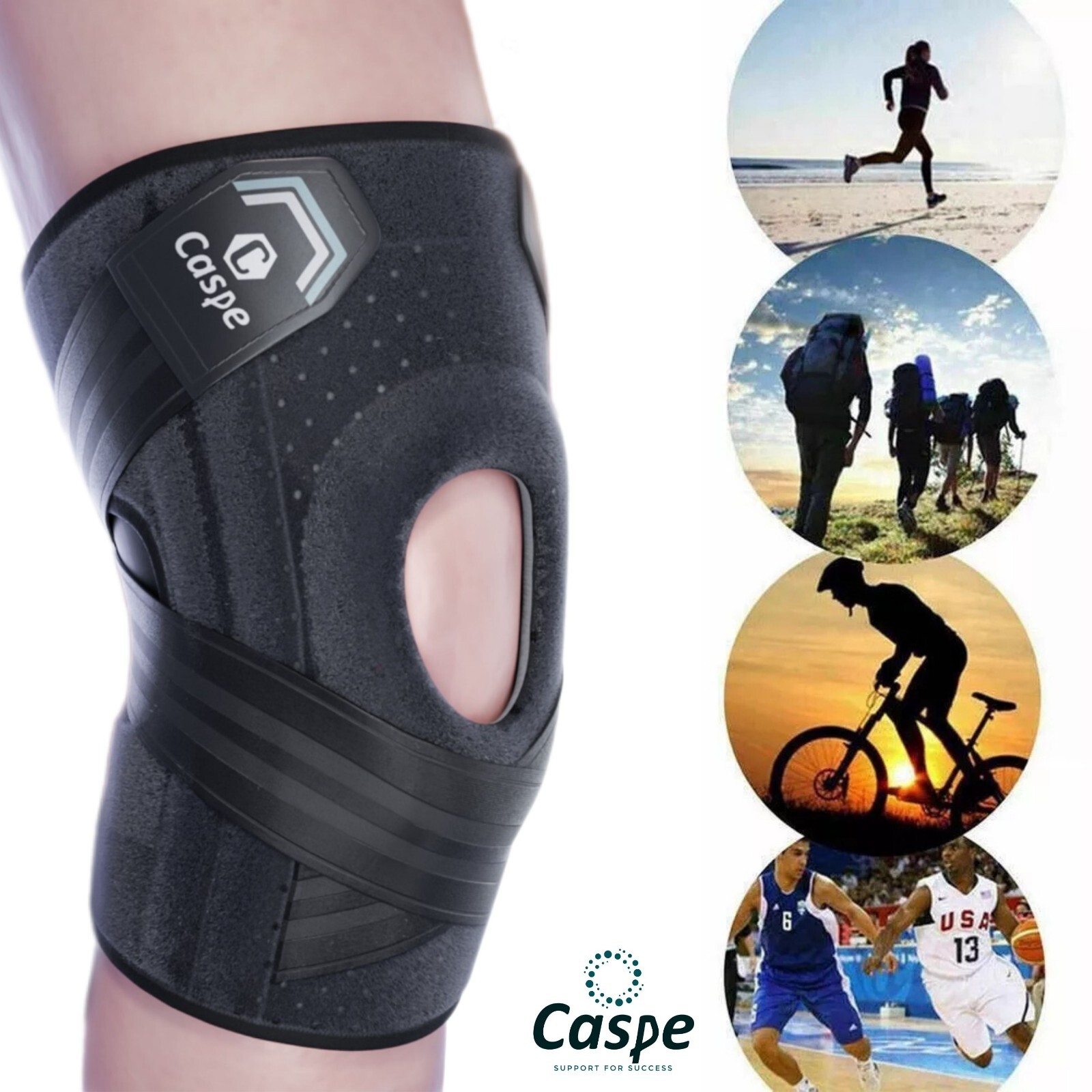 Knee Brace Adjustable Compression Support for Sport Joint Pain Arthritis Relief