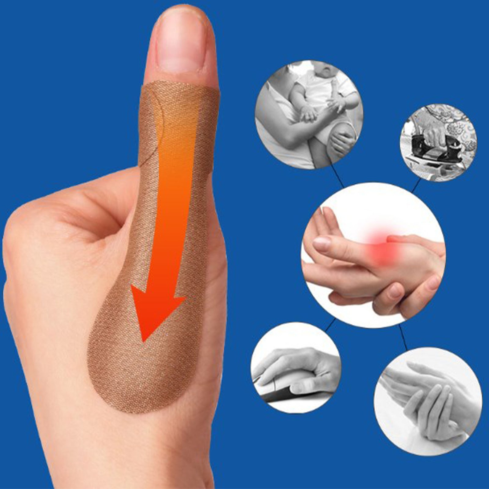 40pcs Self Adhesive Big Toe Brace For Bunion Pain Relief