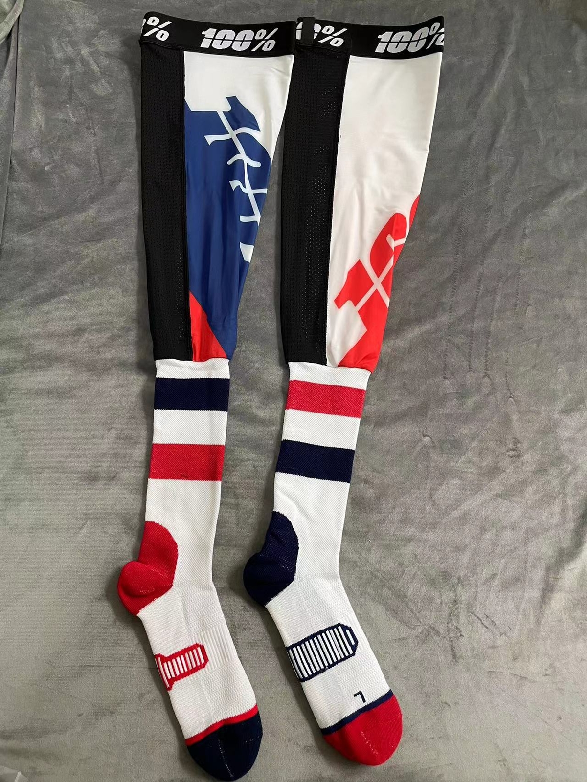 Motorcycle- Compression Knee- Brace enduro Sock Top Motocross. Socks ATV/MX Knee