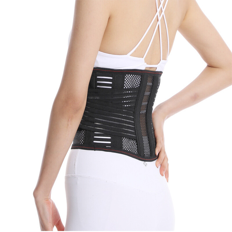 Lumbar Lower Back Support Belt Brace Wrap Pain Relief Adjustable Band Men Women