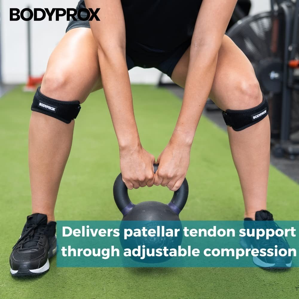 Knee Support Strap 2 Pack for Pain Relief, Patellar Tendonitis Brace for