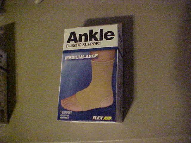 Flex Aid Elastic Ankle Support Wrap Brand New M/L all Free Ship