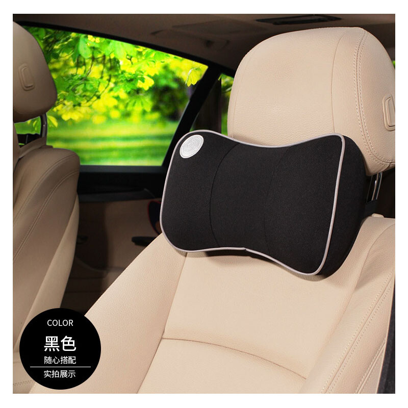 Car Head Neck Support Cushion Memory Foam Car Seat Headrest Pad Pillow Cervical