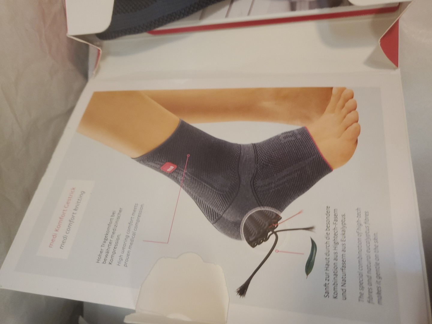 Ankle support Medi Levamed. Silver Size Iv