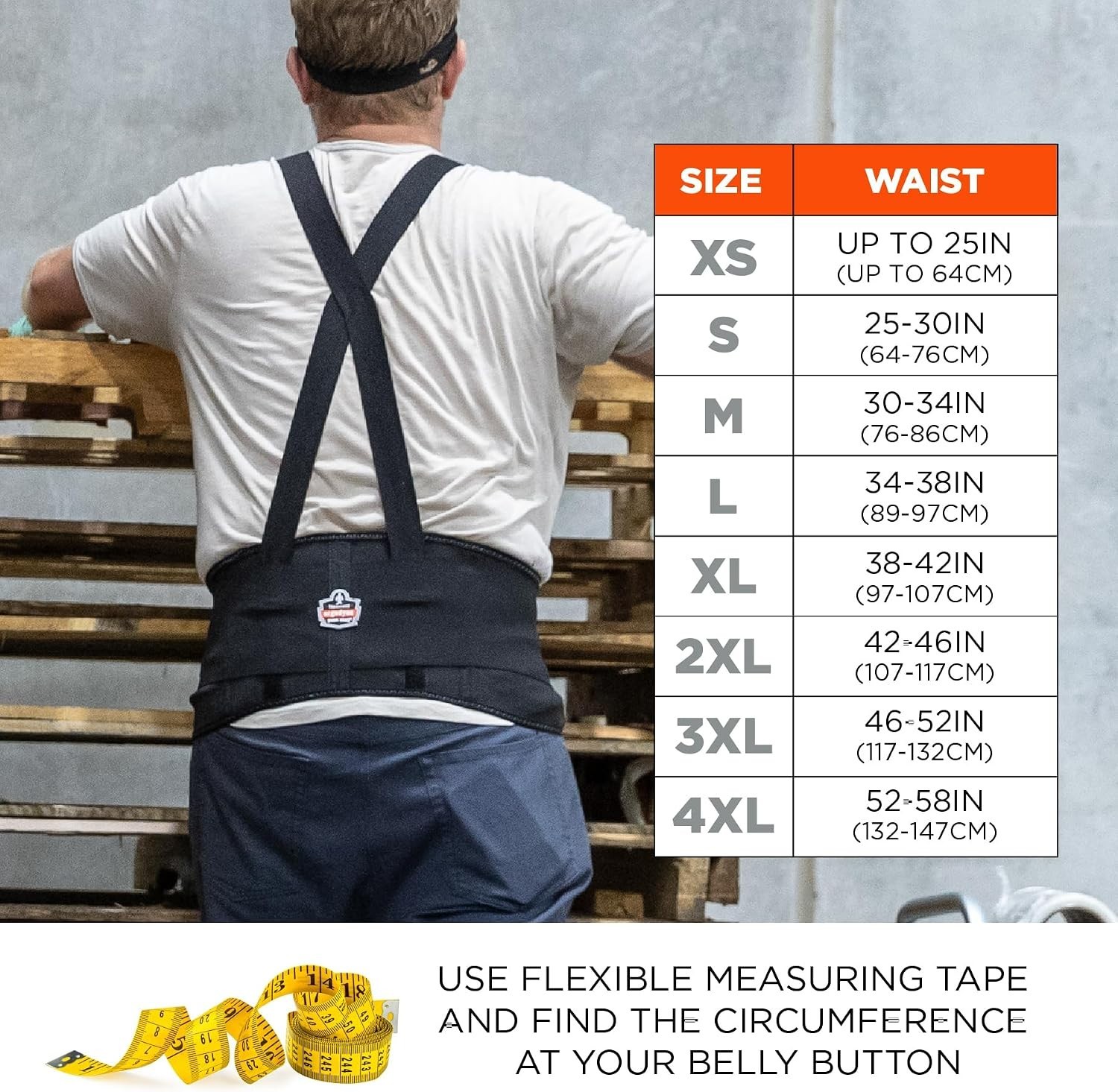 Comfortable 7.5″ Elastic ProFlex Back Support Belt for Heavy Lifting – 2X-Large