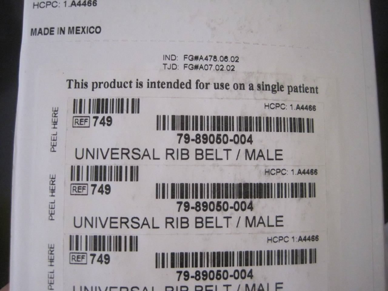 Brand NEW Select Universal Rib Belt Male Mens 750 79-89050-004