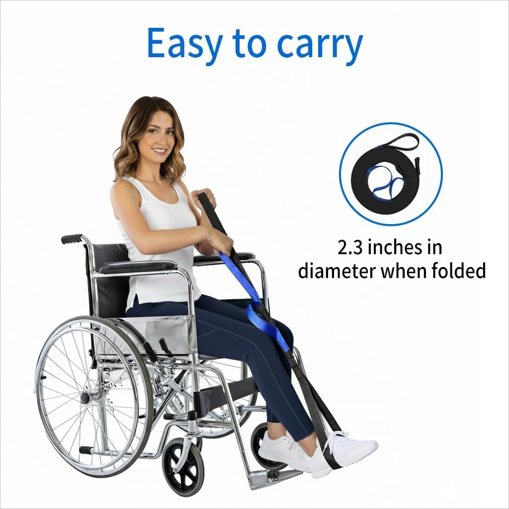 42 Inch Leg Lifter Strap Hand Grip Adult Senior Elderly,Long Legs Mobility aids