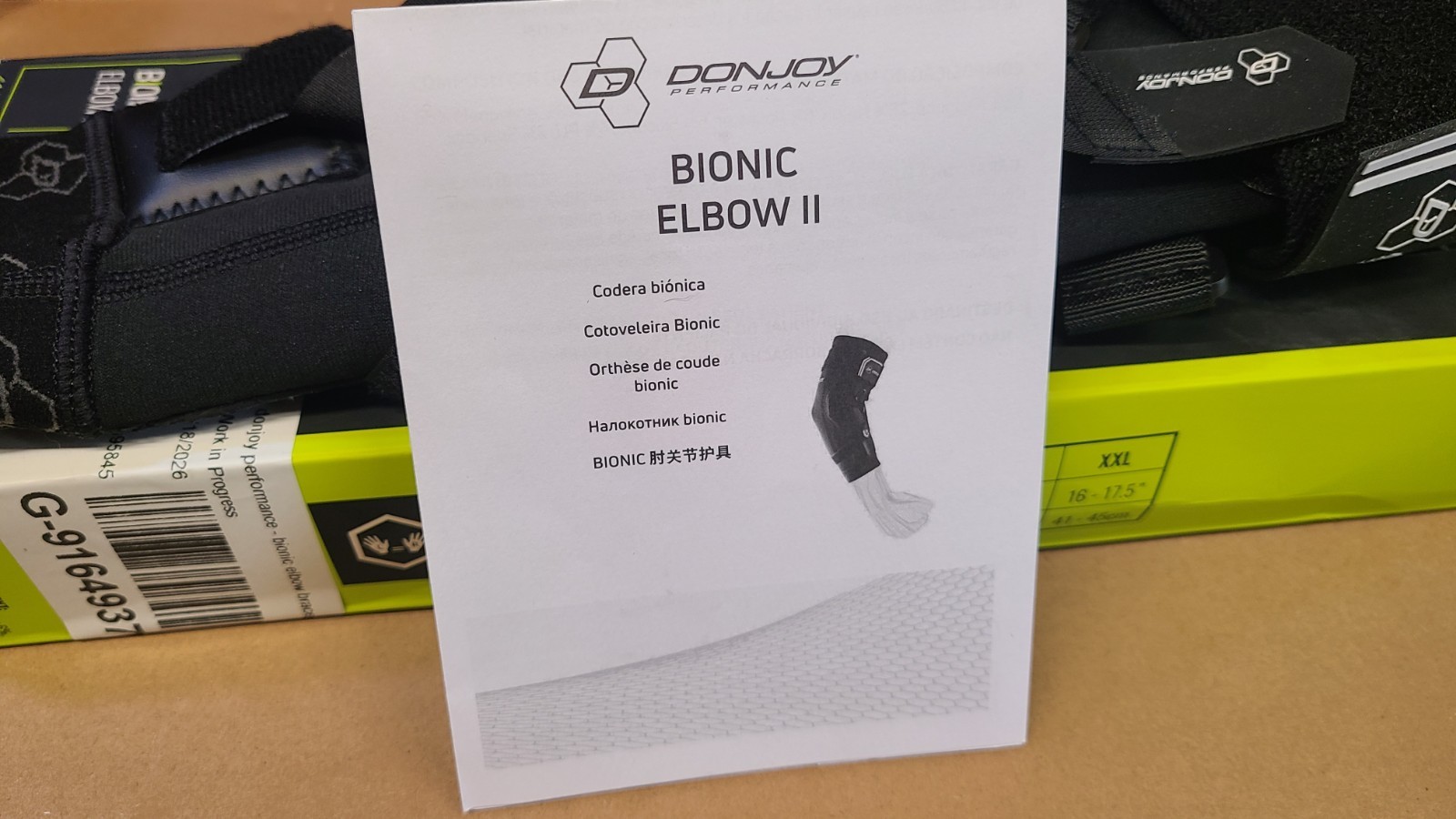 DonJoy Performance Bionic Elbow Brace II Size Small SM New Open Box DP181EB01