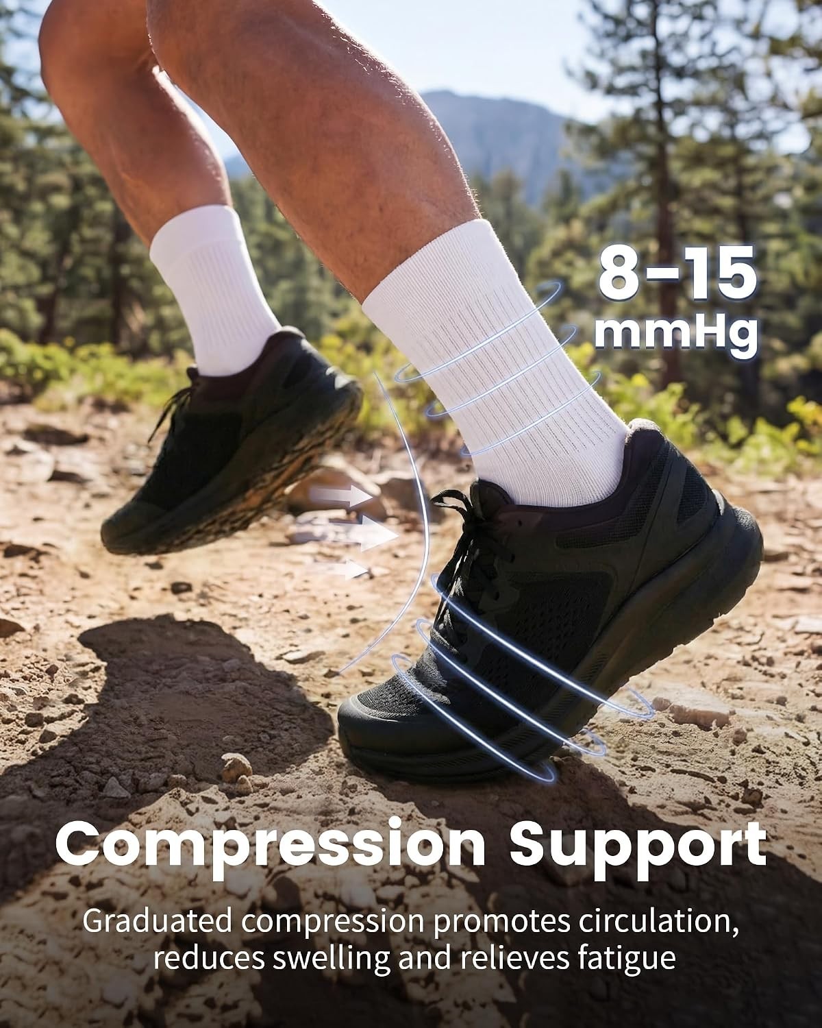 3 Pairs Lightweight Compression Socks for Men & Women – Elevate Your Performance
