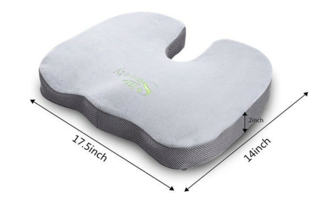 Gray Memory Foam Comfortable Seat Cushion- New