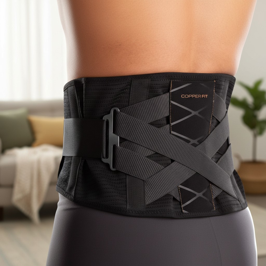 Breathable Lumbar Support X-Back Brace for Sciatica & Herniated Disc – L/XL