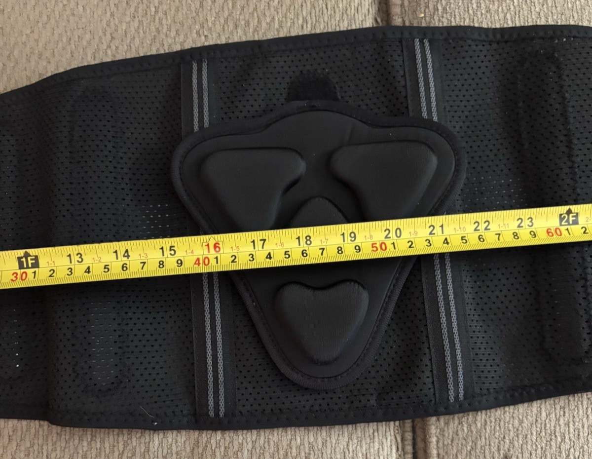BraceUP Adjustable Stabilizing Lumbar Lower Back Brace Support Belt – Black