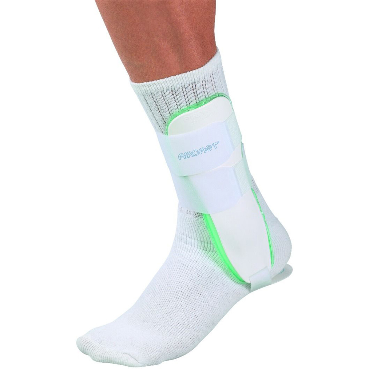 Mueller Aircast Sport Ankle Support Brace – White/Green