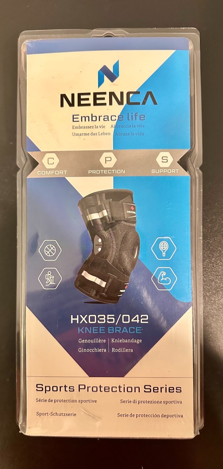 Neenca Embrace Life HX035/042 Large Knee Brace Sports Protection Series *NEW*