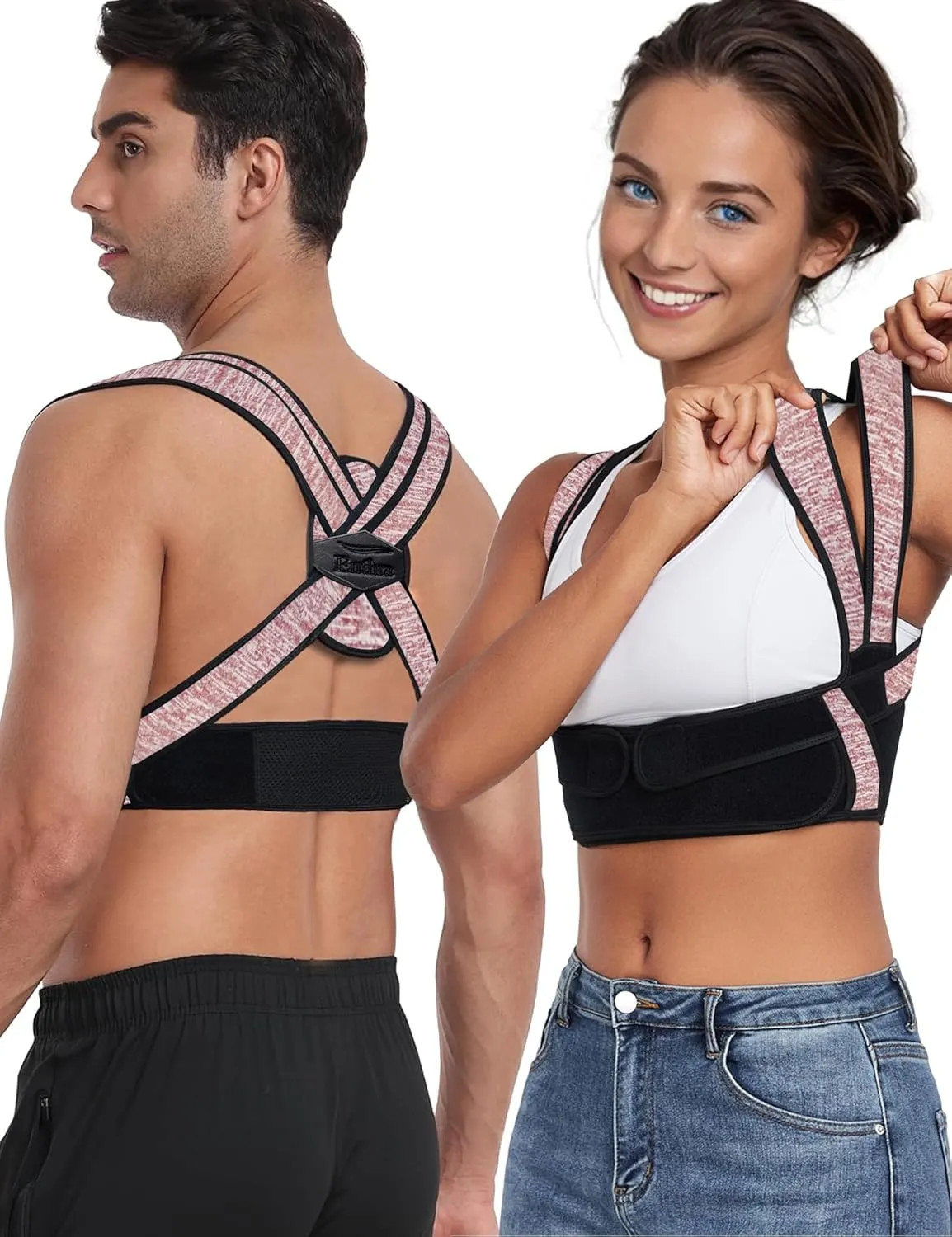 Posture Corrector Back Brace With Bamboo Fiber Lining 3 Wearing Modes Adjustable
