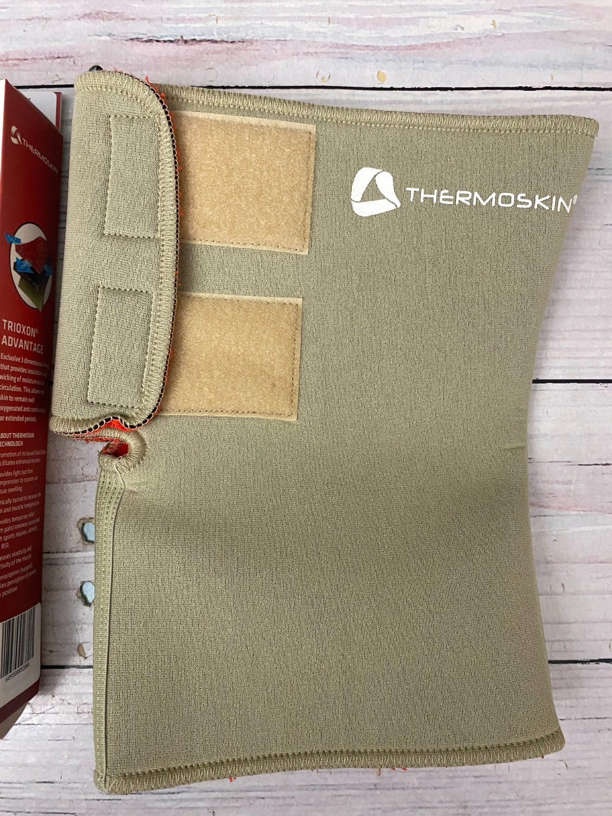 Thermoskin Adjustable Knee Support, Knee Wrap, Beige, Universal, L Large