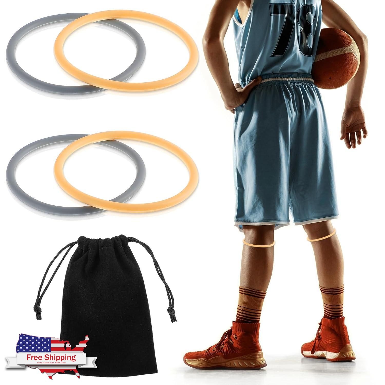 4 Pack Patellar Tendon Knee Strap Brace Support Basketball Running Pain Relief