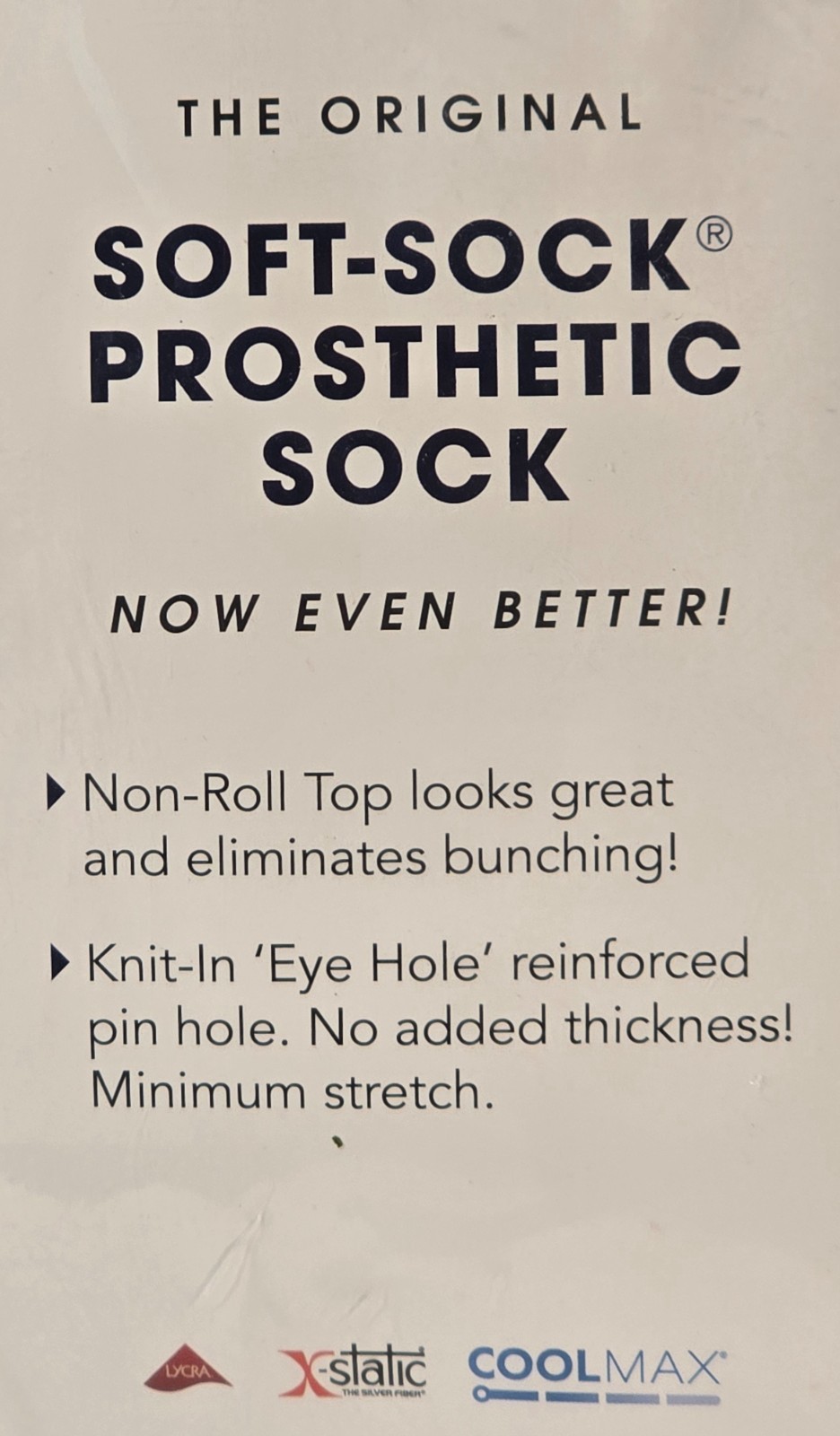 Knit-Rite 6 Ply Soft-Sock Prosthetic Sock-Now Even Better! Size 4S-New!