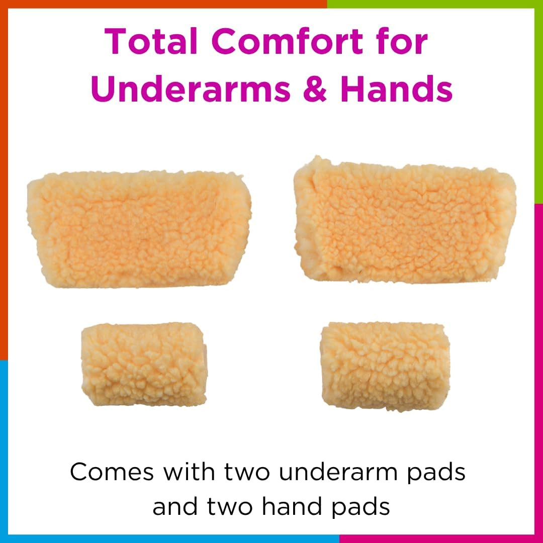 Medical Products Sheepskin Fleece Crutch Pads, Universal Fit Padded Cushion Flee
