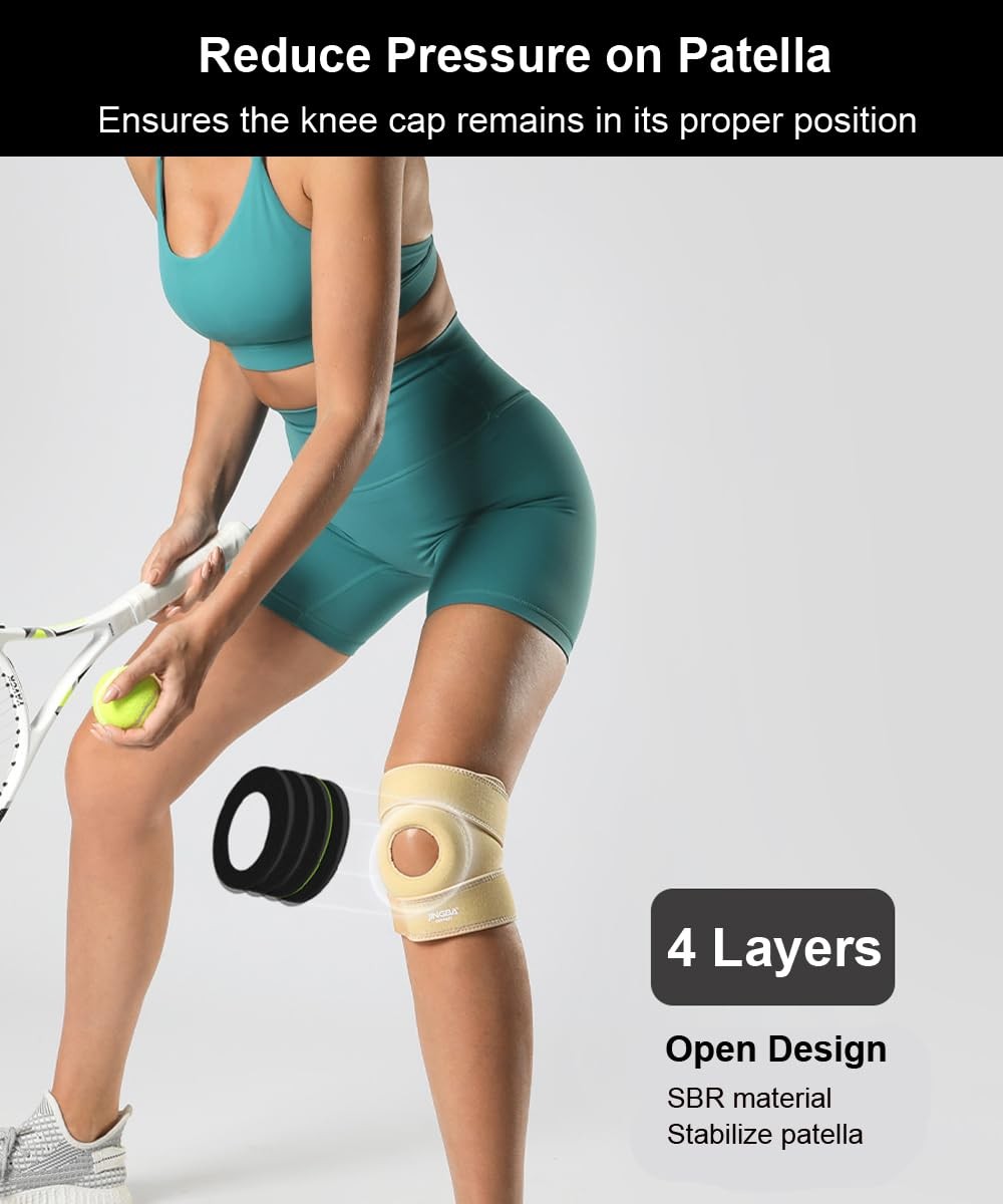 Knee Brace for Women Men Braces Pain, Patellar One Size, Gray