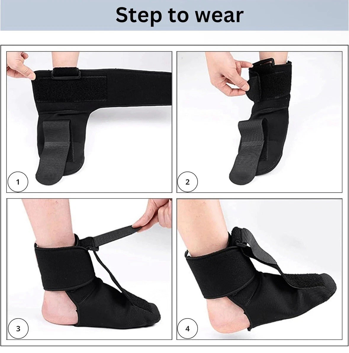 Plantar Fasciitis Night Splint Sock (1PCS) Soft Brace W/ Arch Support SZ Medium