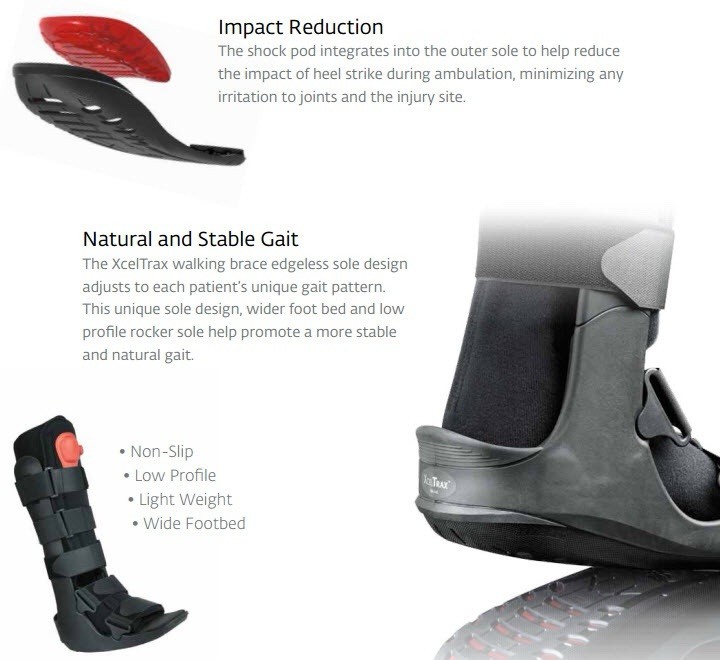 ProCare XcelTrax Air Walking Boot Small Pneumatic Fracture Boot New Sealed