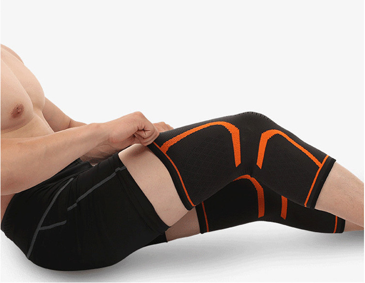 Sports Knee Pads Silicone Non-slip Breathable Knitted Compression Sleeve