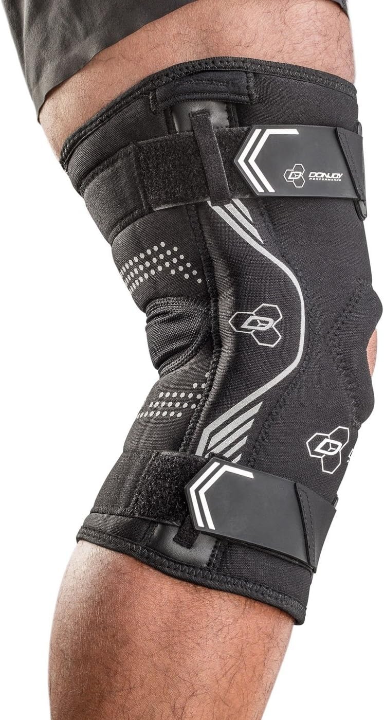 Don Joy Bionic Dryden Knee Sleeve Open Patella Orthopedic Brace Small Black