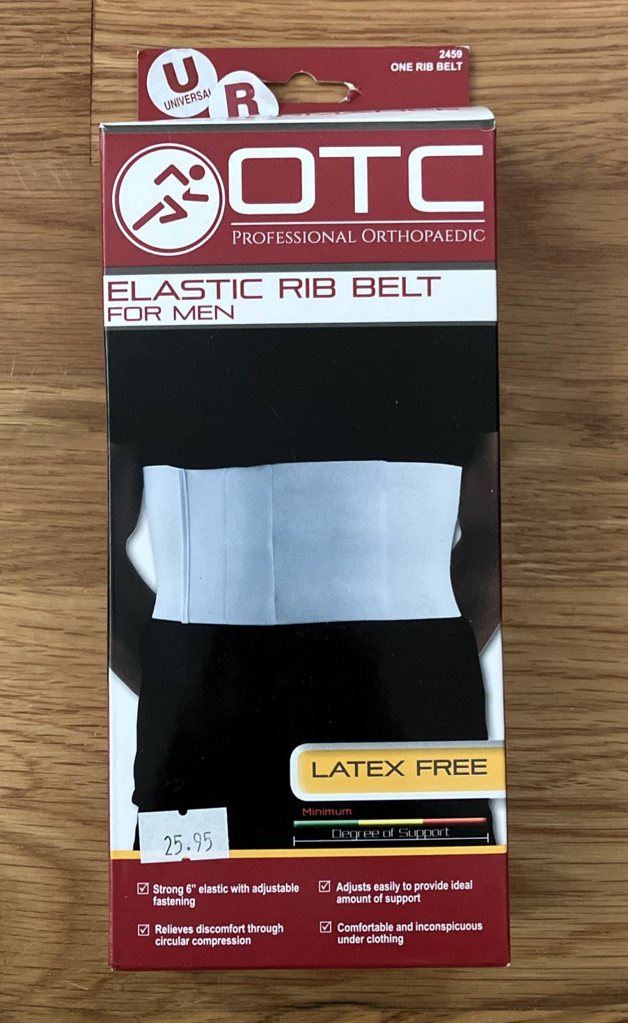 OTC MENS Elastic Rib Belt 2459 Universal Regular- NEW