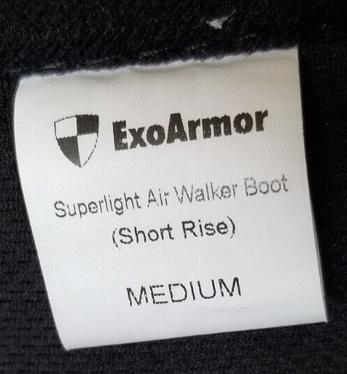 ExoArmor Superlight Air Walking Boot Short Rise Size Medium Grey