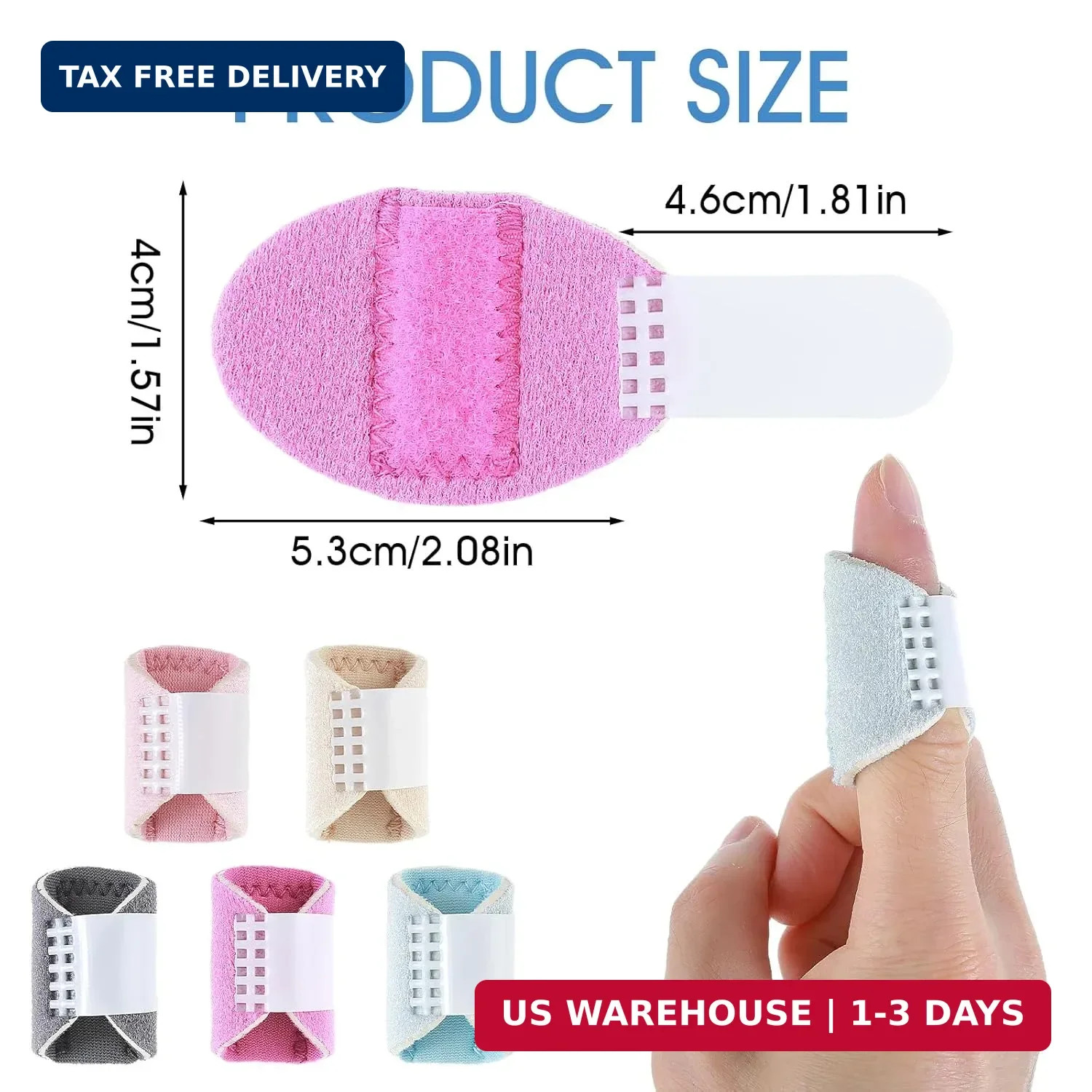 DIVINA VITAE Trigger Finger Splints, 5PCS Thumb Finger Brace for Trigger Finger