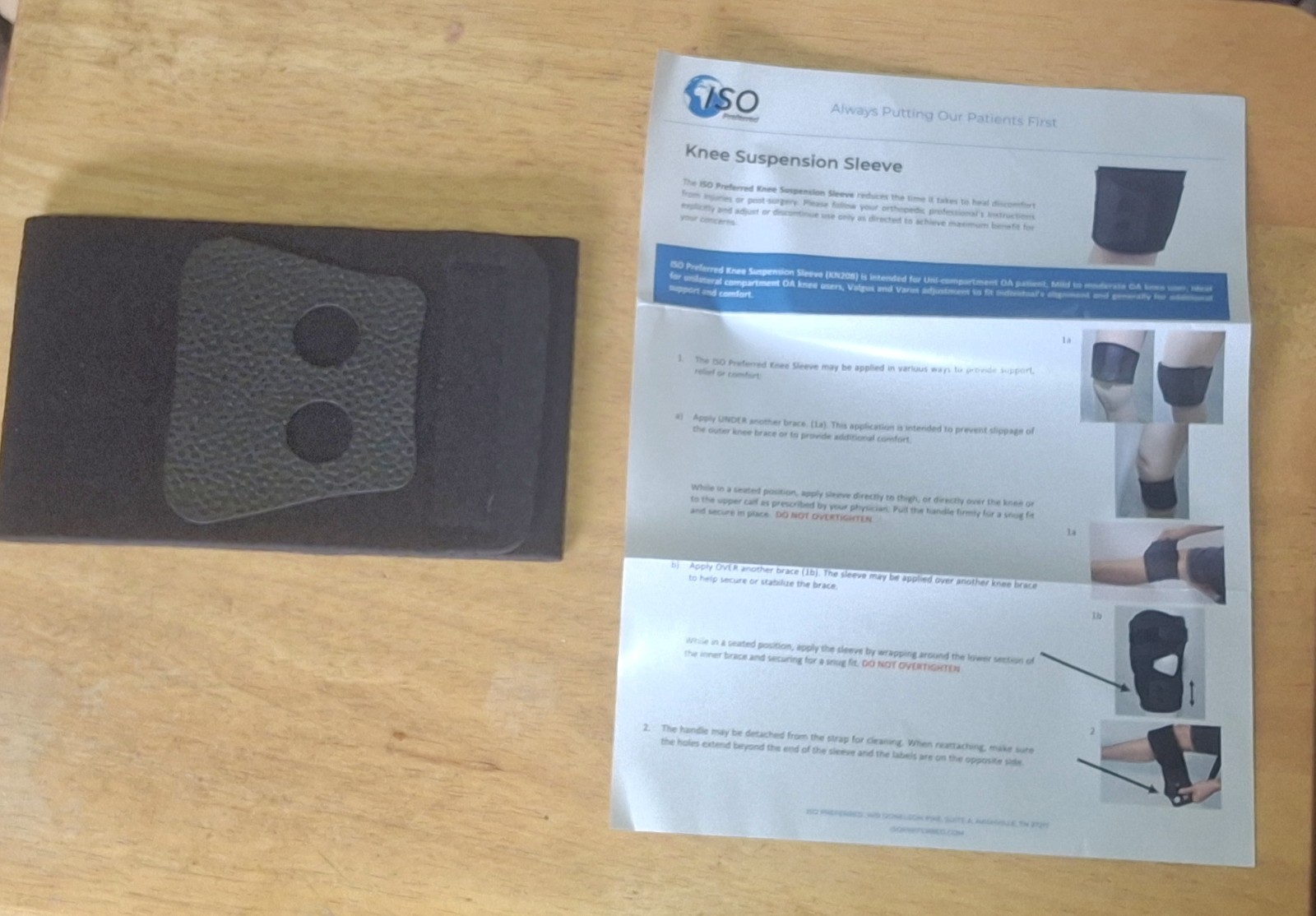 2 ISO PREFERRED OA DUAL ROM HINGE KNEE BRACE KN209 + SUSPENSION SLEEVE KN208