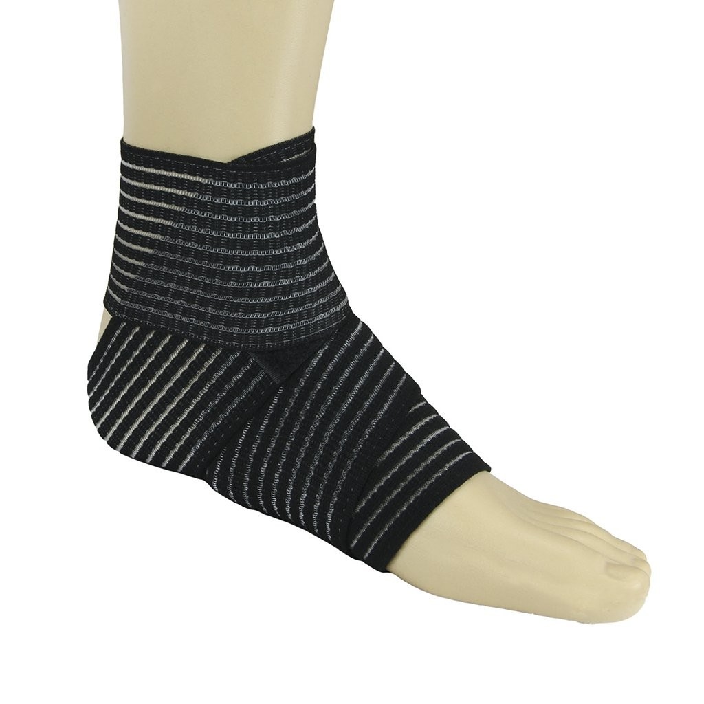 2-Pack Elastic Ankle Brace & Compression Wrap for Sports – Adjustable Support