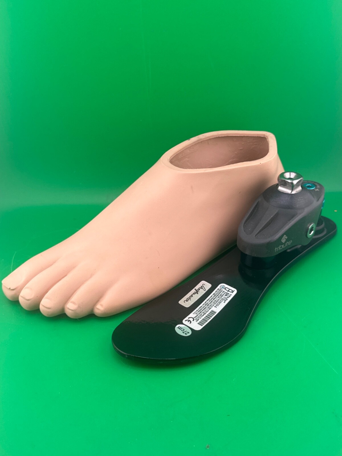 college park streifeneder tribute prosthetic foot. Size 27, Category 3. Left.
