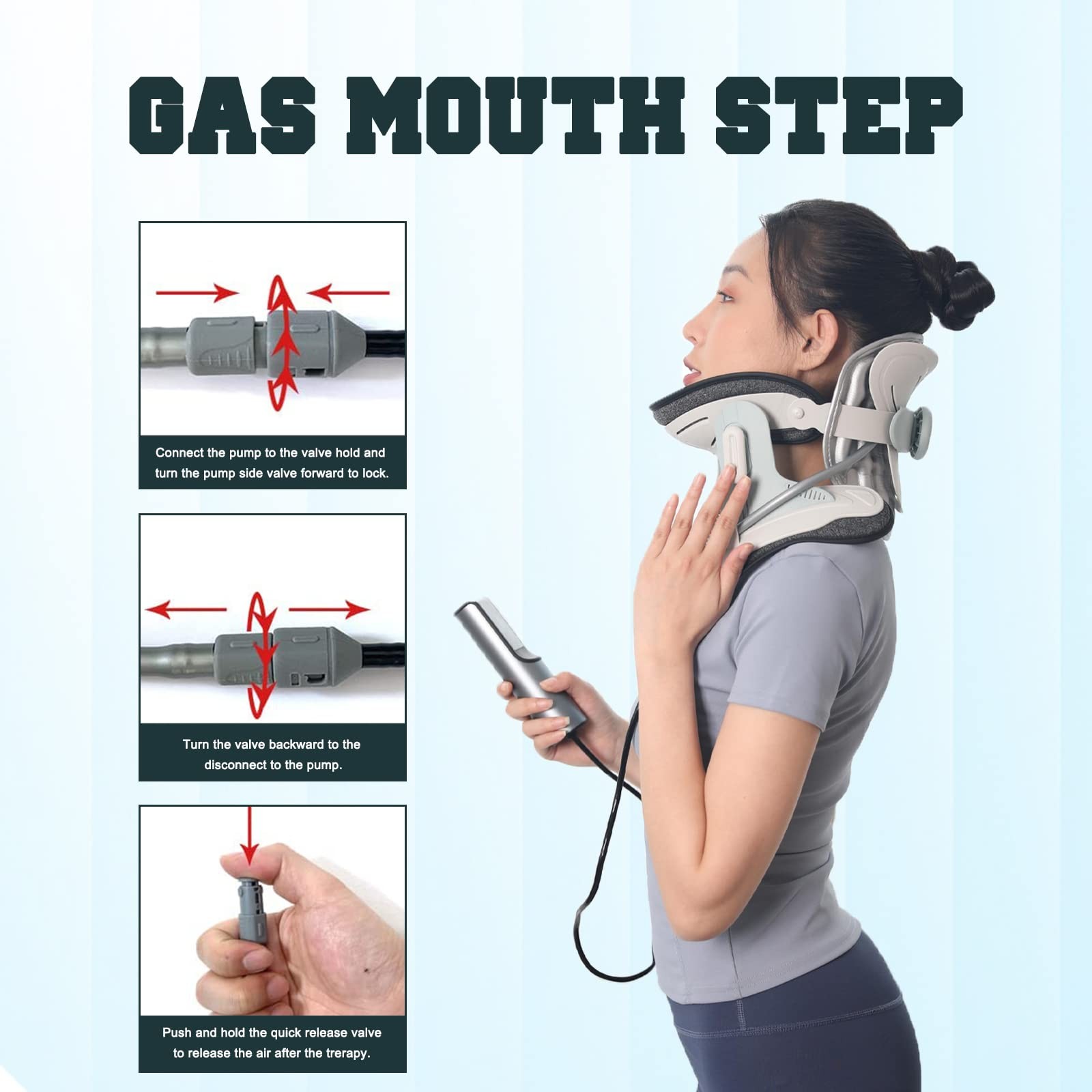Cervical Neck Traction Device,Electric Air Pump Neck Stretcher Cervical Tract…