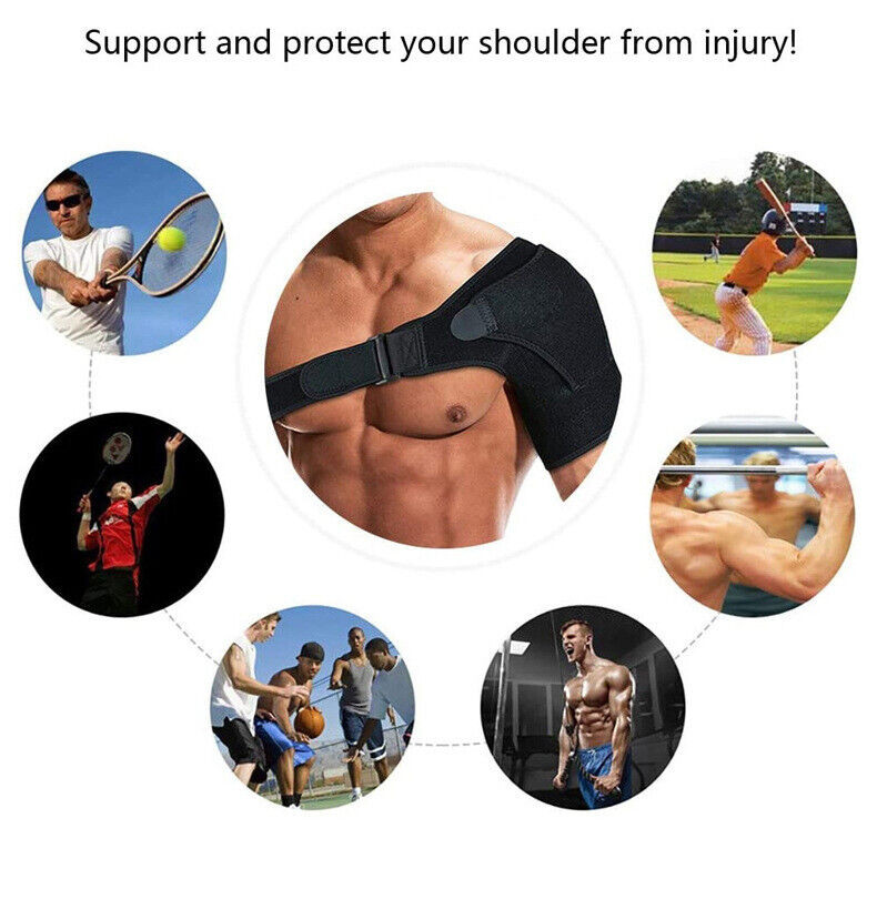 Shoulder Brace Rotator Cuff Support Relief Pain Adjustable Left & Right Belt US